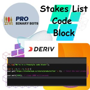 Stakes List Code Block