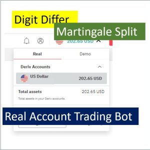 Digit Differ Martingale Split Deriv Bot